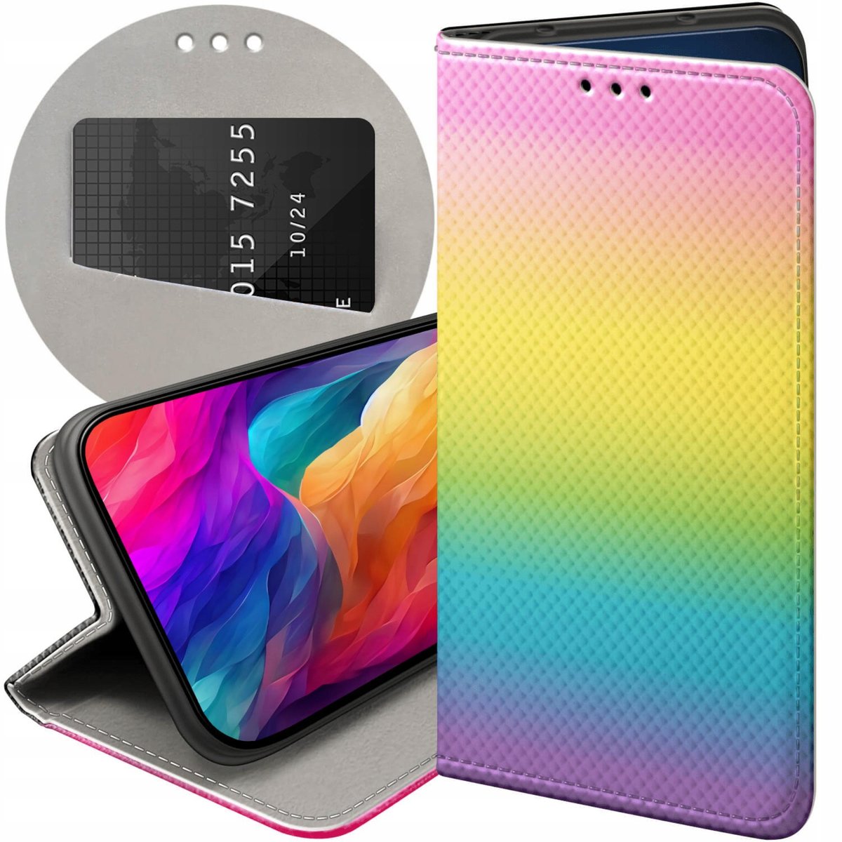 ETUI Z KLAPKĄ DO XIAOMI 12 5G 12X 5G WZORY LGBT RÓWNOŚĆ PRIDE FUTERAŁ