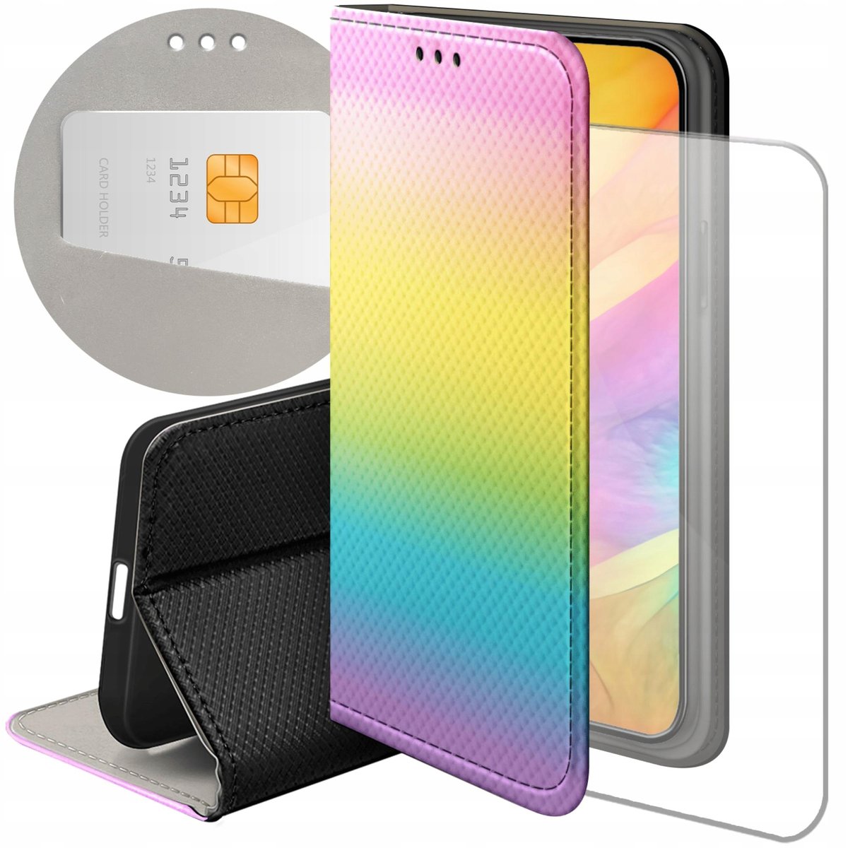 ETUI Z KLAPKĄ DO XIAOMI REDMI NOTE 12 4G WZORY LGBT RÓWNOŚĆ PRIDE