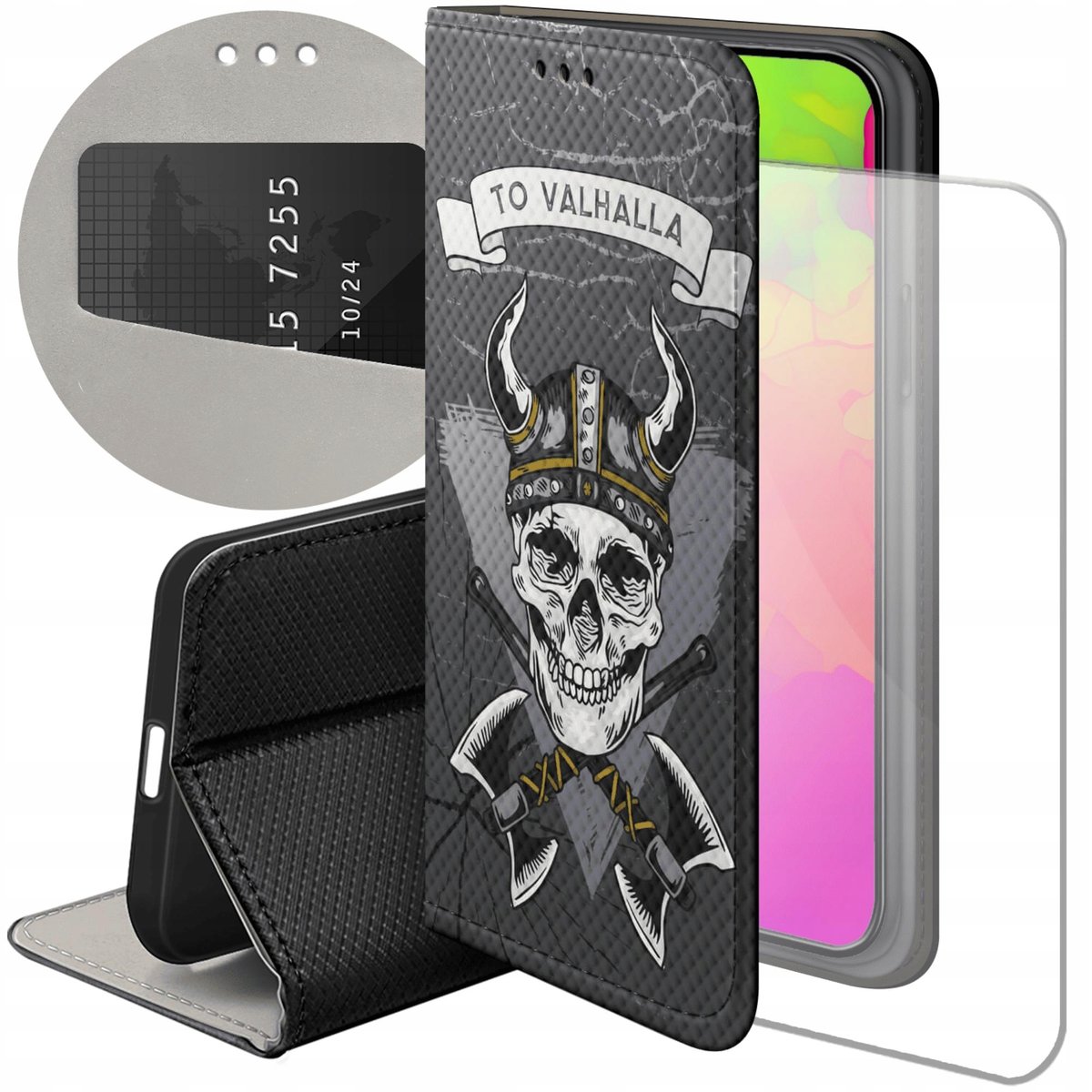 Etui Z Klapk Do Xiaomi Redmi Note G Wzory Wikingowie Viking Runy