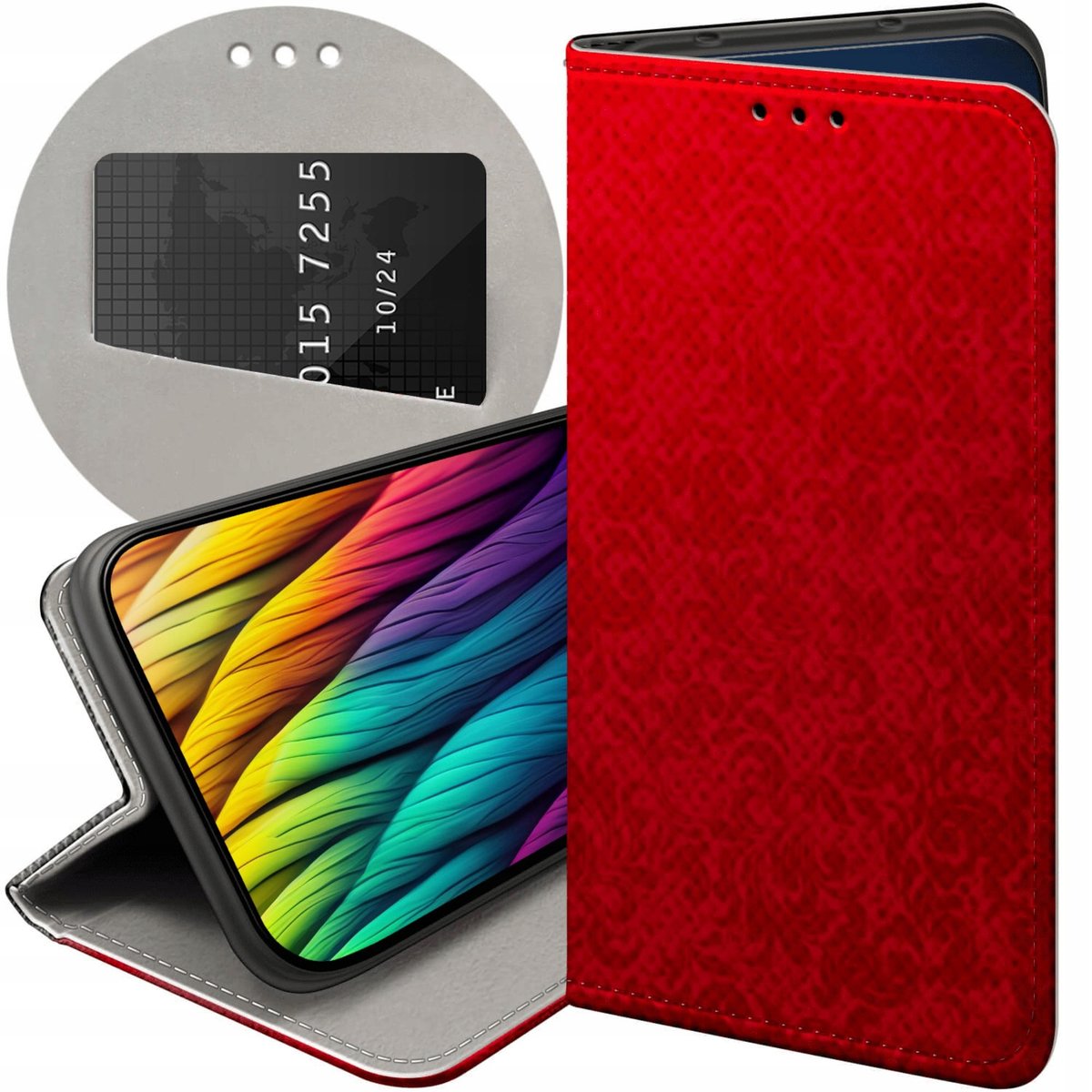 Etui Z Klapk Do Xiaomi Redmi Note Note X Wzory Czerwone Serca