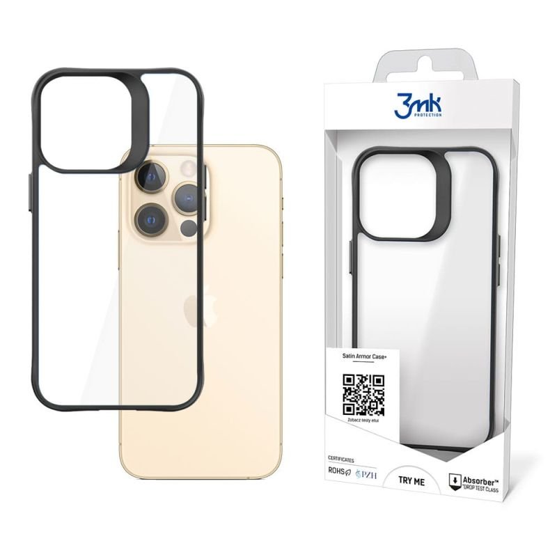 Etui z satynową ramką na Apple iPhone 13 Pro Max 3mk Satin Armor