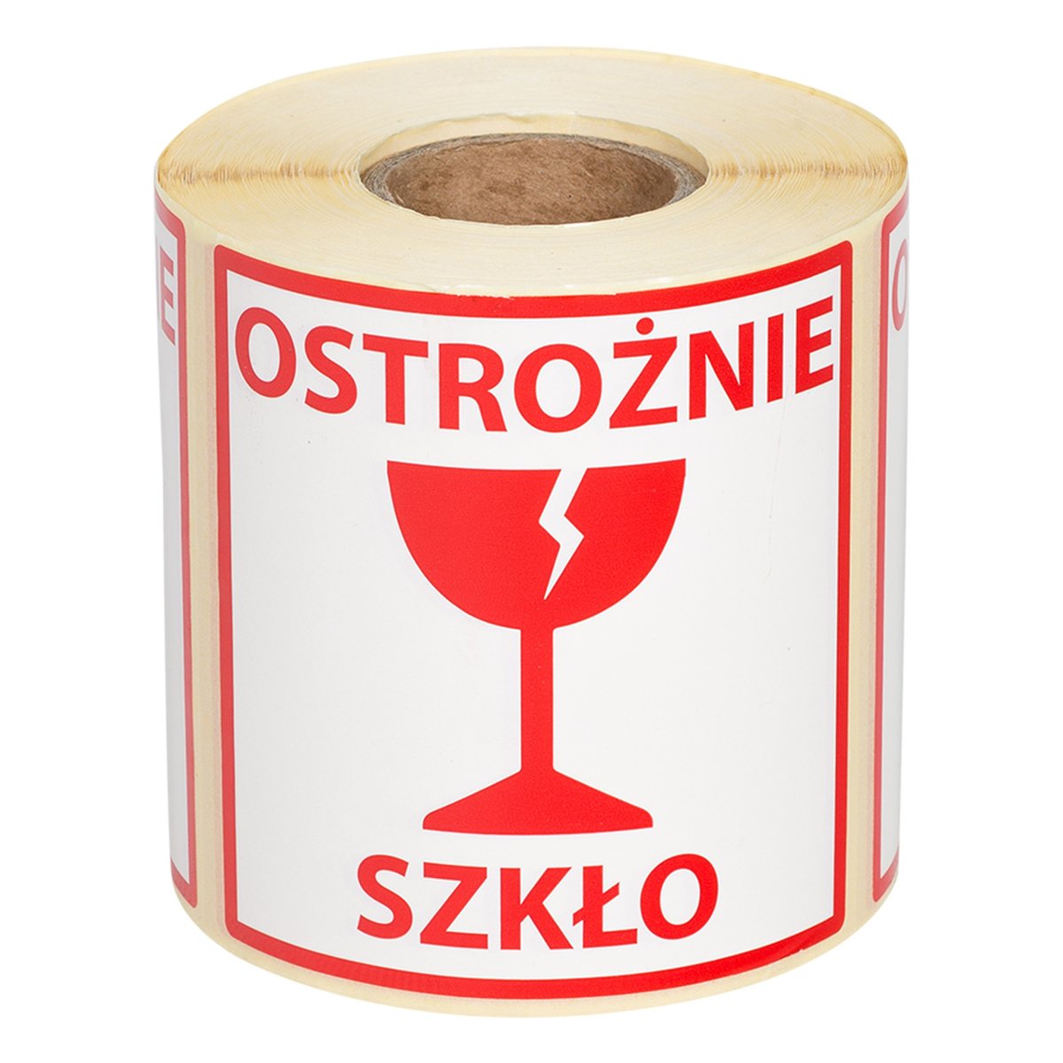 Etykiety Ostrożnie szkło 100x100 500szt 40mm T Pack Sklep EMPIK