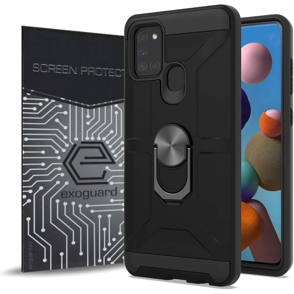 EXOGUARD XRING SZKŁO GALAXY A21S PANCERNE CASE OBUDOWA FUTERAŁ