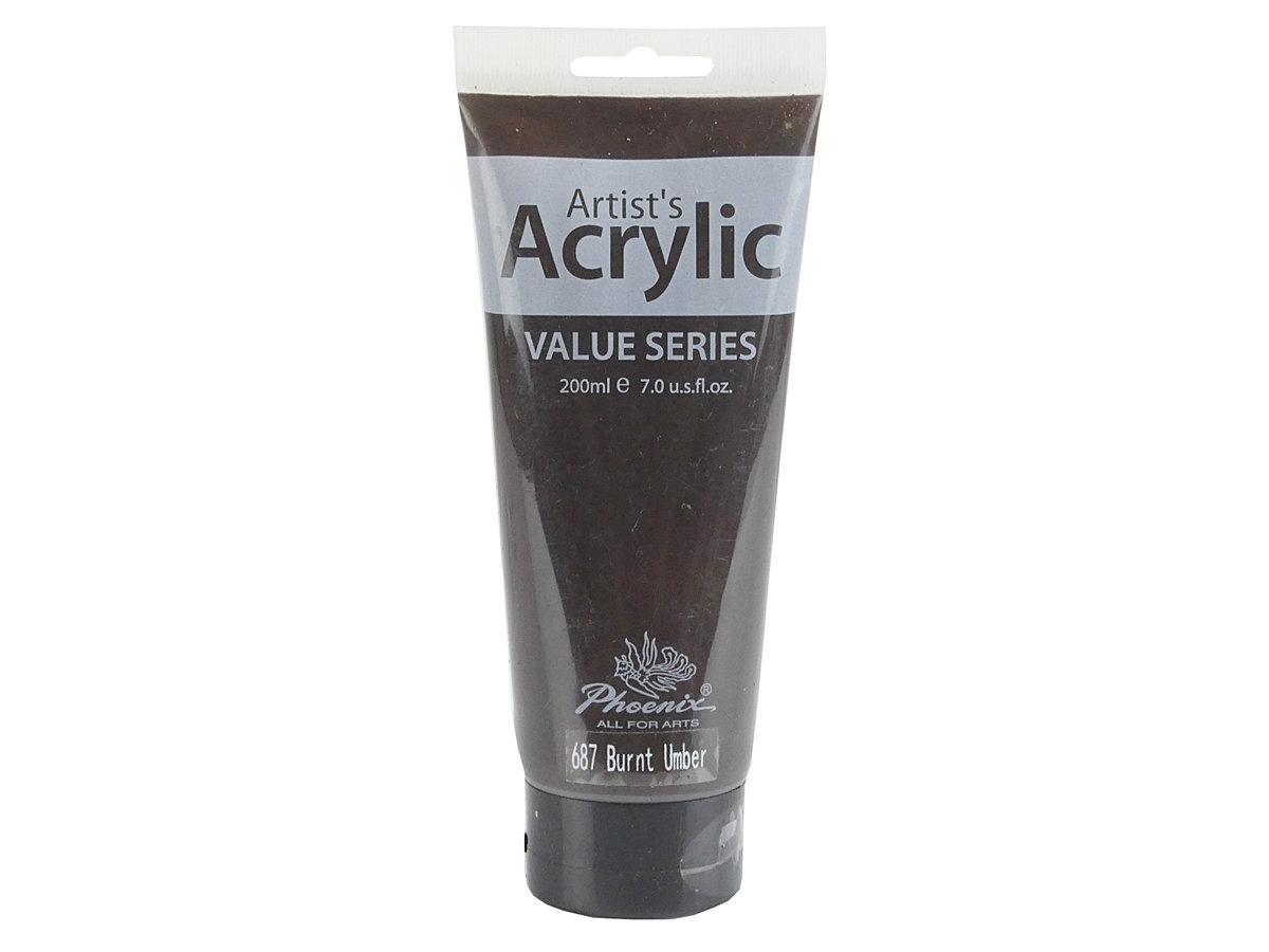 Farba Akrylowa Burnt Umber 687 200 Ml Artist S Acrylic Value Series