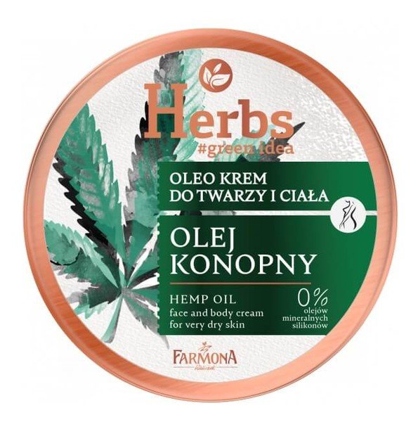 Farmona Herbs Oleo Krem do twarzy i ciała Olej Konopny 100ml Sklep