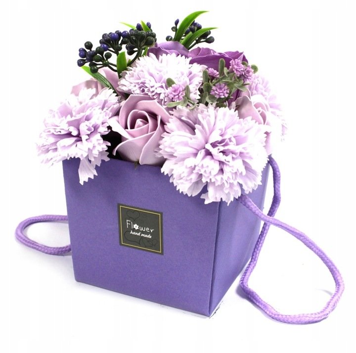 Flower Box Bukiet Mydlany Bukiet Kwiat W Kwiatow Kwiaty Mydlane Z Myd A