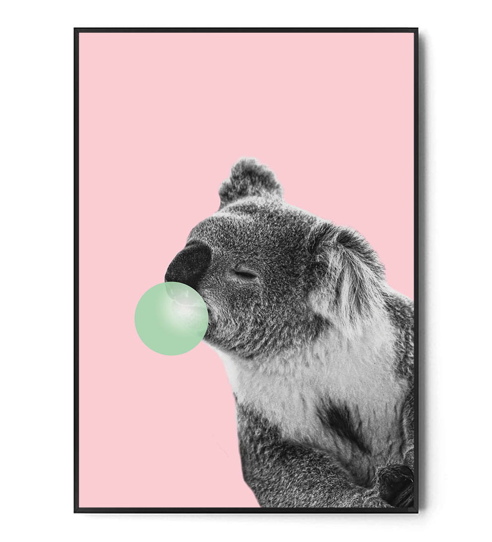 Fox Art Studio Plakat Koala Bubble Gum Wymiary X Cm Fox Art