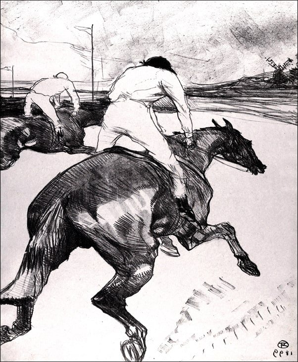 Galeria Plakatu Plakat The Jockey Sketch Henri De Toulouse Lautrec