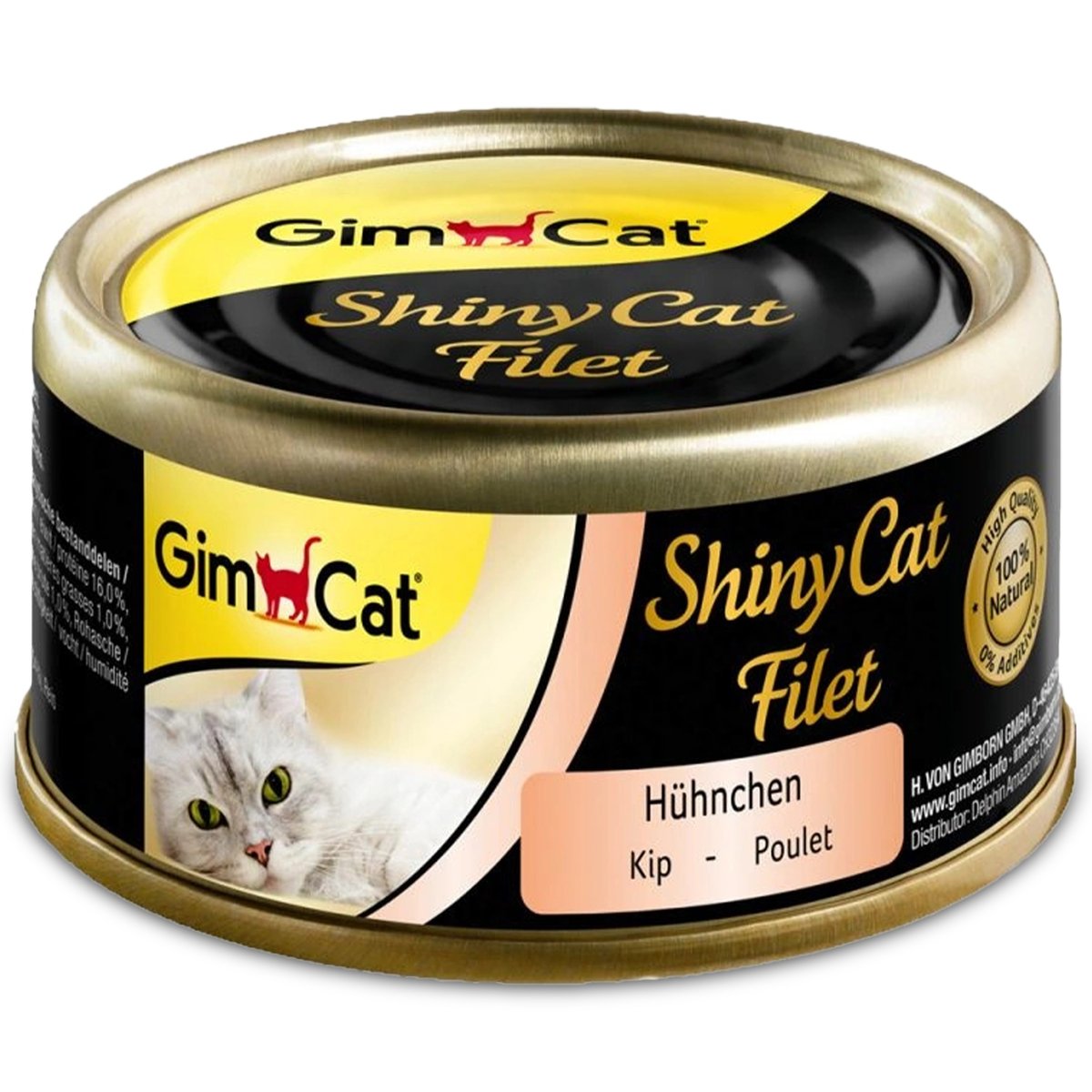 GimCat Shinycat Filet Karma Kurczak Gotowany W Bulionie 70g GimCat