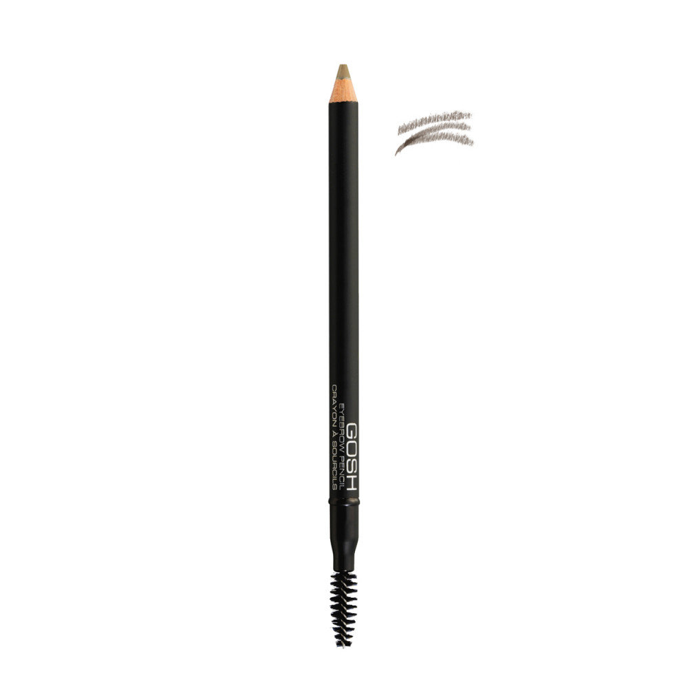 Gosh Eyebrow Pencil kredka do brwi ze szczoteczką 03 Grey Brown 1 2g