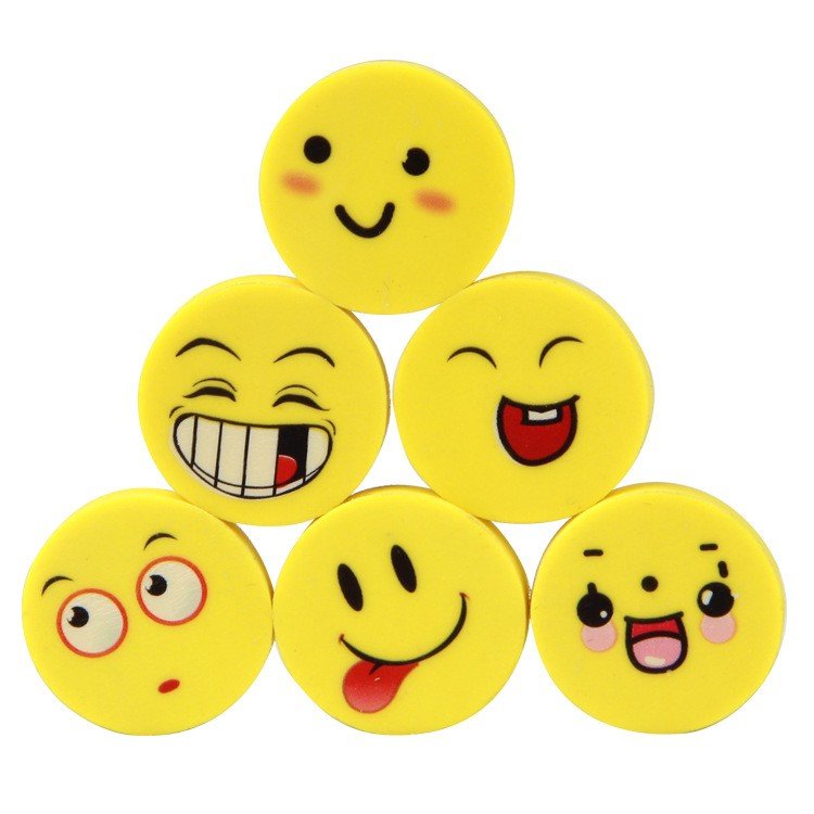 Gumki Do Cierania Mazania Emotikonki Zestaw Szt Emotki Emoji