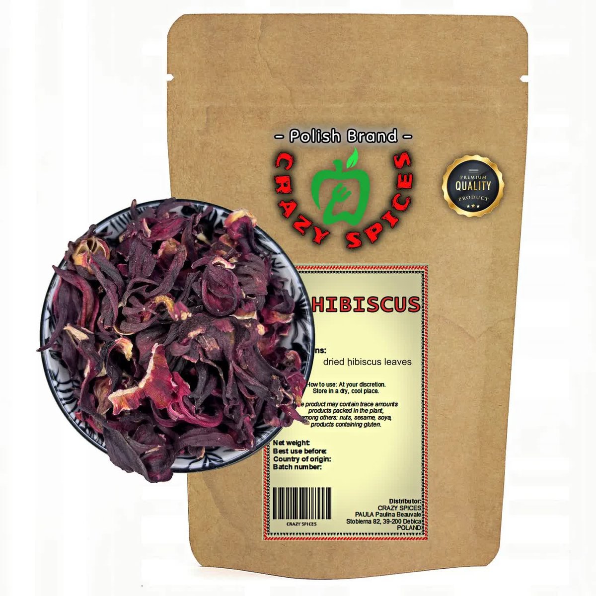 Herbata Owocowa Crazy Spices Premium Z Hibiskusem 200 G Crazyspices