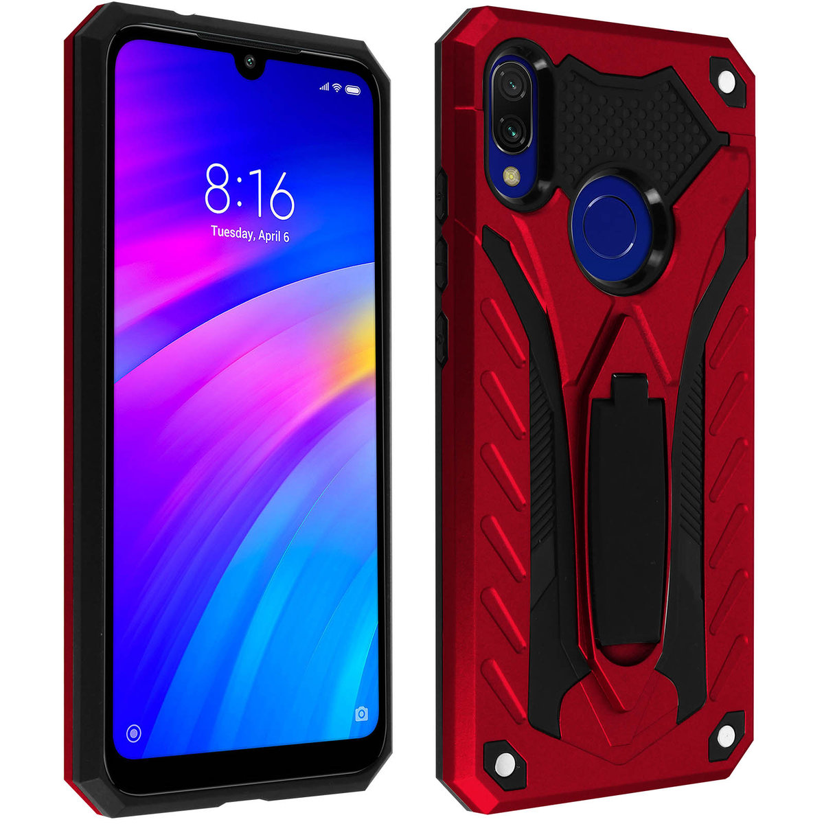 Hybrydowe Etui Ochronne Xiaomi Redmi Phantom Czerwone Avizar