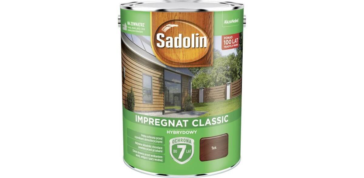 Impregnat Classic Hybrydowy Tek 4 5L Sadolin SADOLIN Sklep EMPIK