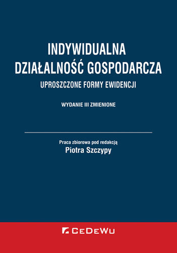 Indywidualna działalność gospodarcza Uproszczone formy ewidencji