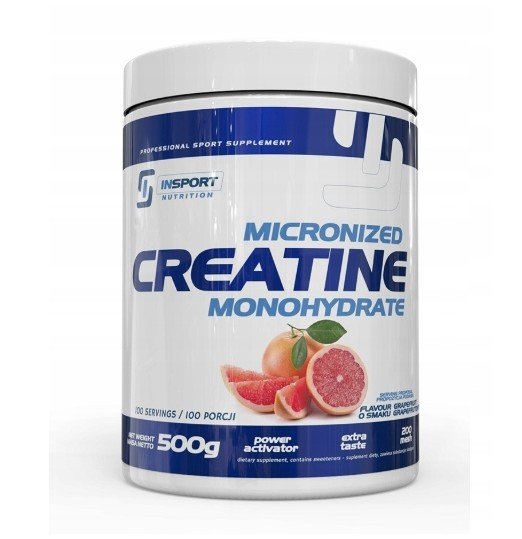 Insport Nutrition Creatine Monohydrate 500G Grejpfrut Insport