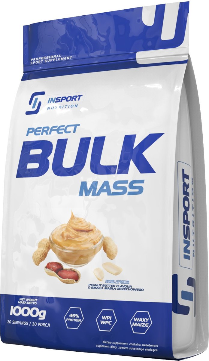 Insport Nutrition Perfect Bulk Mass 1000G Masło Orzechowe Insport