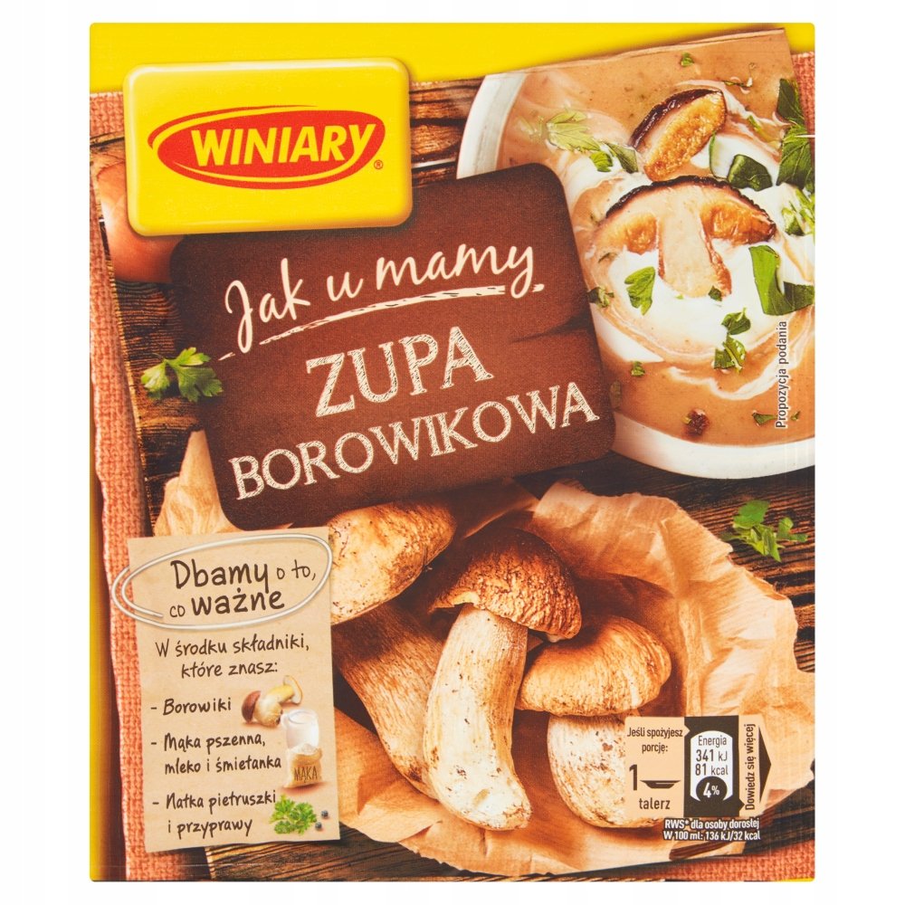 JAK U MAMY Zupa Borowikowa Winiary Danie Na Obiad Nestle Sklep