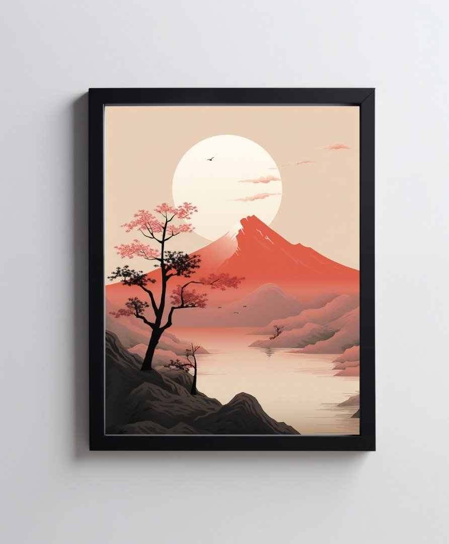 Japandi Style Sunset 30x40 Cm Bez Ramy Harmony Posters Sklep