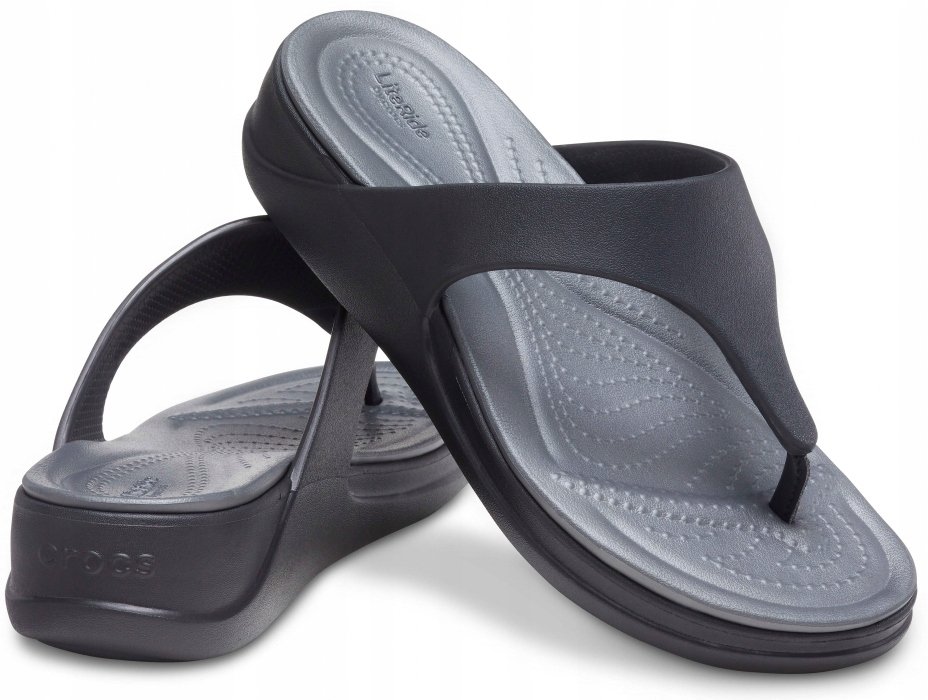 Japonki Damskie Klapki Crocs Boca Wedge Flip Crocs Sport