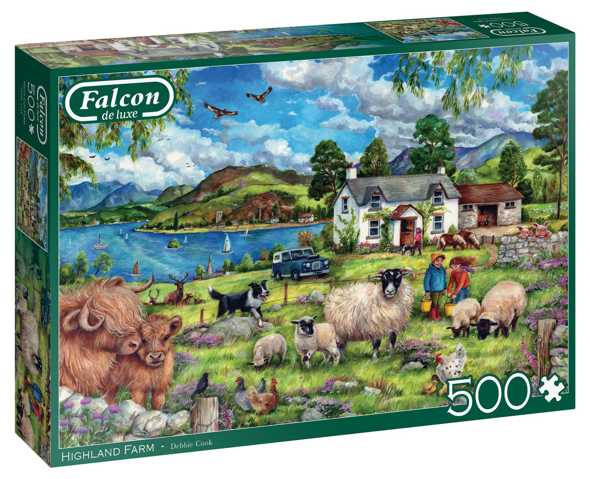 Jumbo puzzle Falcon farma w górach elementów 500 el Jumbo