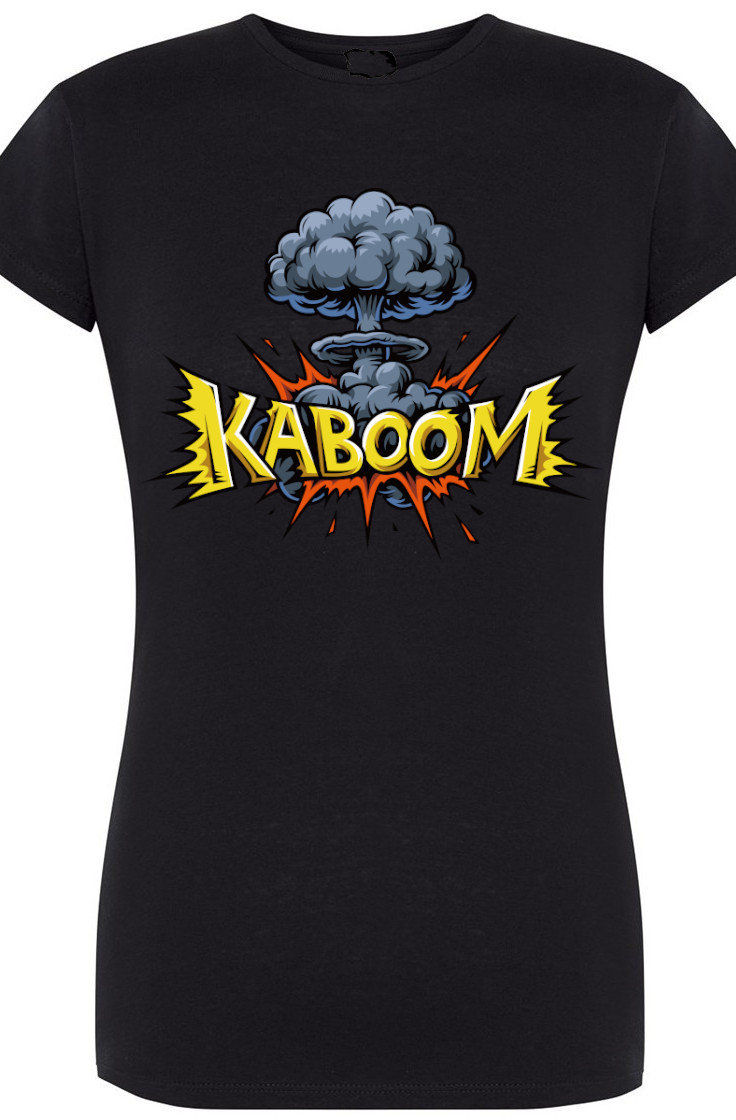 KABOOM Męski T Shirt Modny Nadruk Rozm XXL Inna marka Moda Sklep