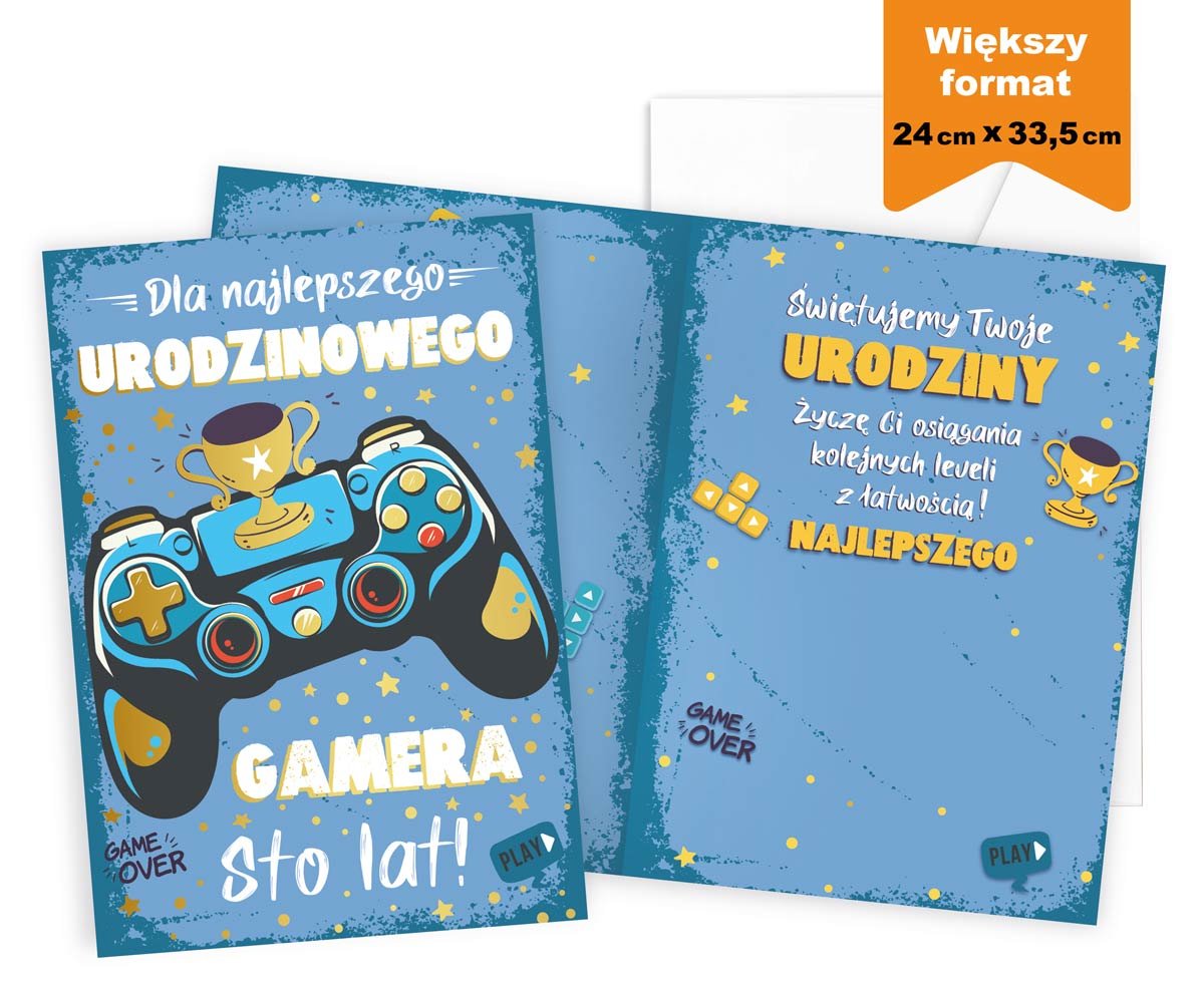 Karnet Prestige P 036 Urodziny Gamer Kukartka Sklep EMPIK