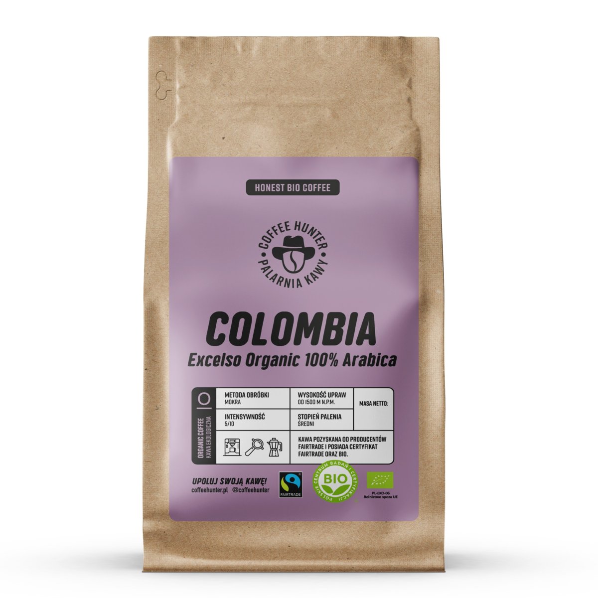 Kawa Organiczna Colombia Excelso Kawa Ziarnista G Coffee