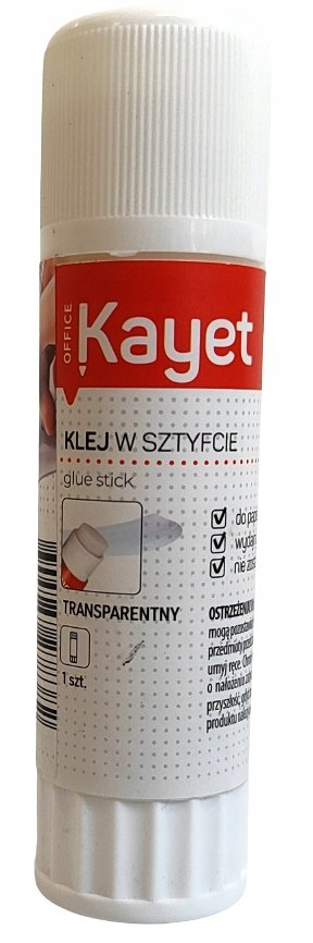 Klej W Sztyfcie Okrągły Duży Do Papieru 36 G Kayet KAYET Sklep