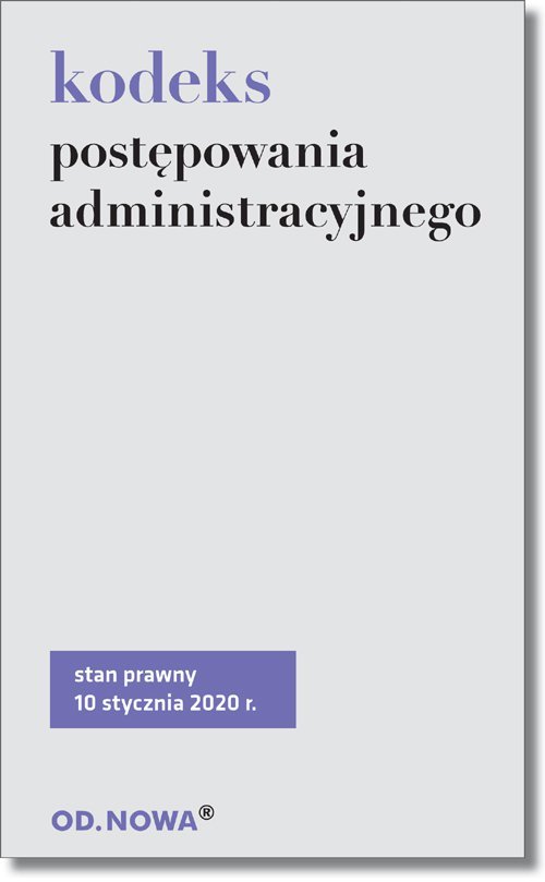 Kodeks Post Powania Administracyjnego Opracowanie Zbiorowe Ebook