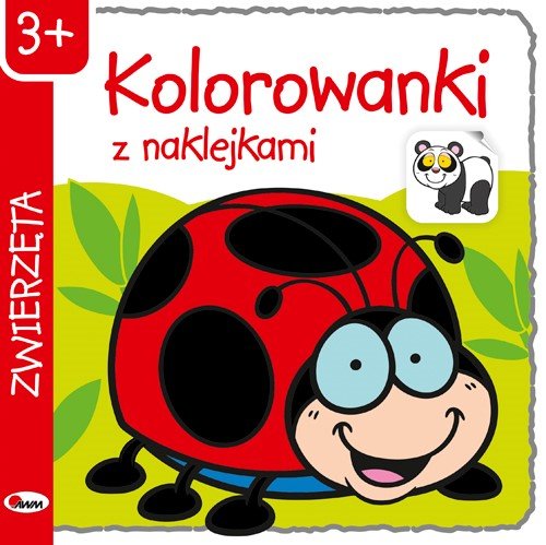 Kolorowanki z naklejkami Zwierzęta Kozera Piotr Książka w Empik