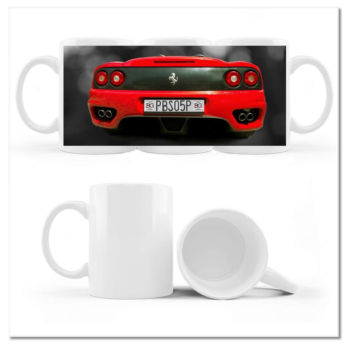 Kubek Ceramiczny Czerwone Ferrari Ml Zesmakiem Bia Y