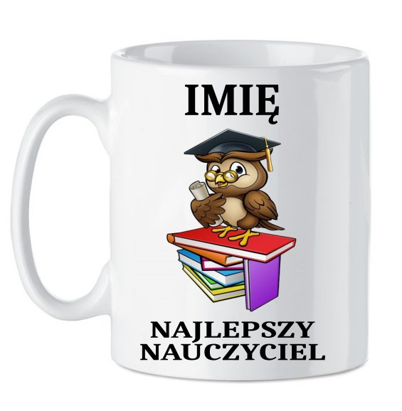 Kubek Ceramiczny Dla Najlepszego Nauczyciela Ml Bia Y Inna