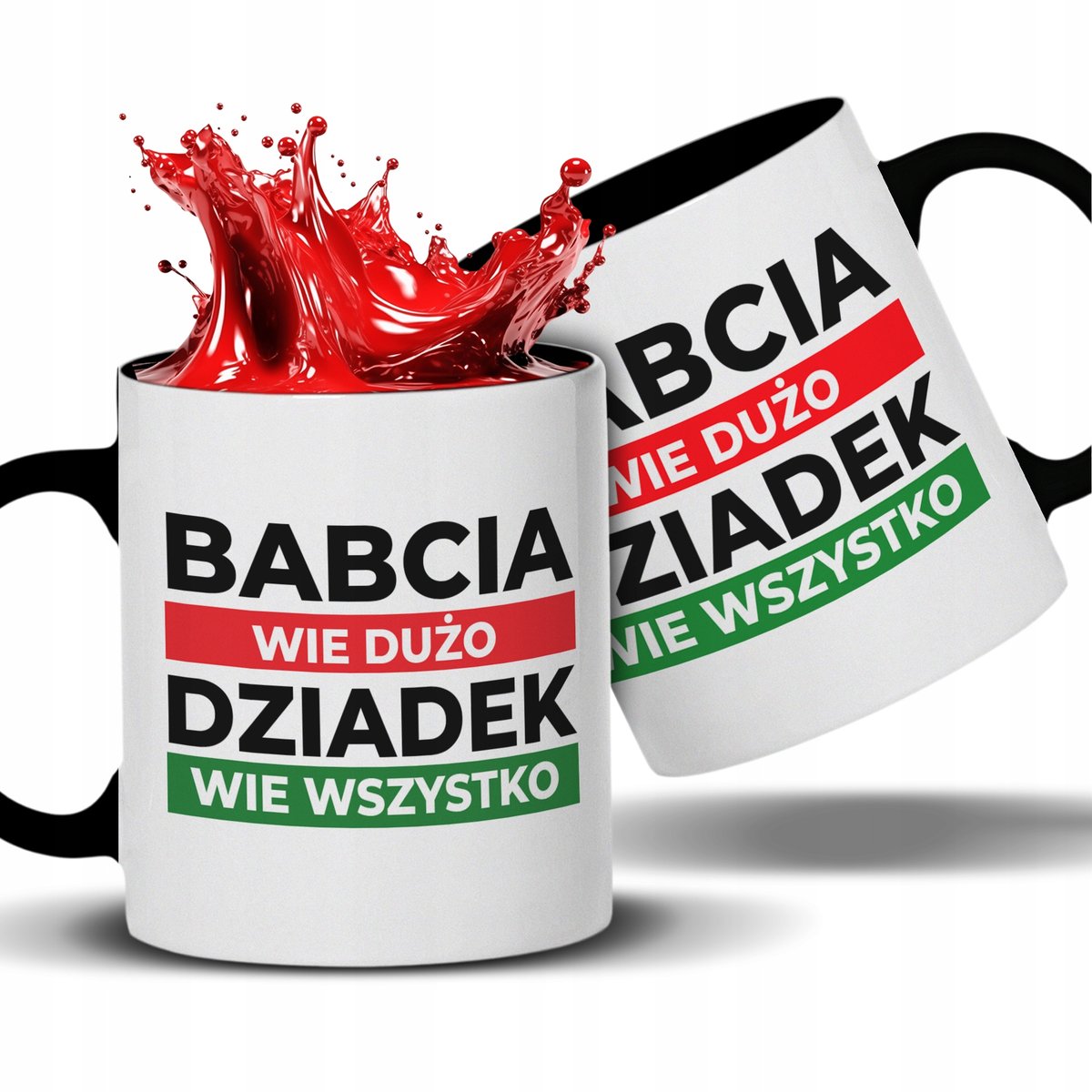 Kubek ceramiczny DZIADEK Wie Wszystko Dzień Dziadka 300 ml