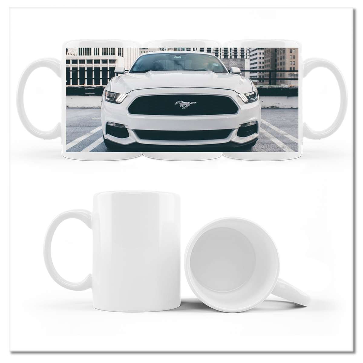 Kubek ceramiczny Foto Ford Mustang Samochód USA 330 ml ZeSmakiem