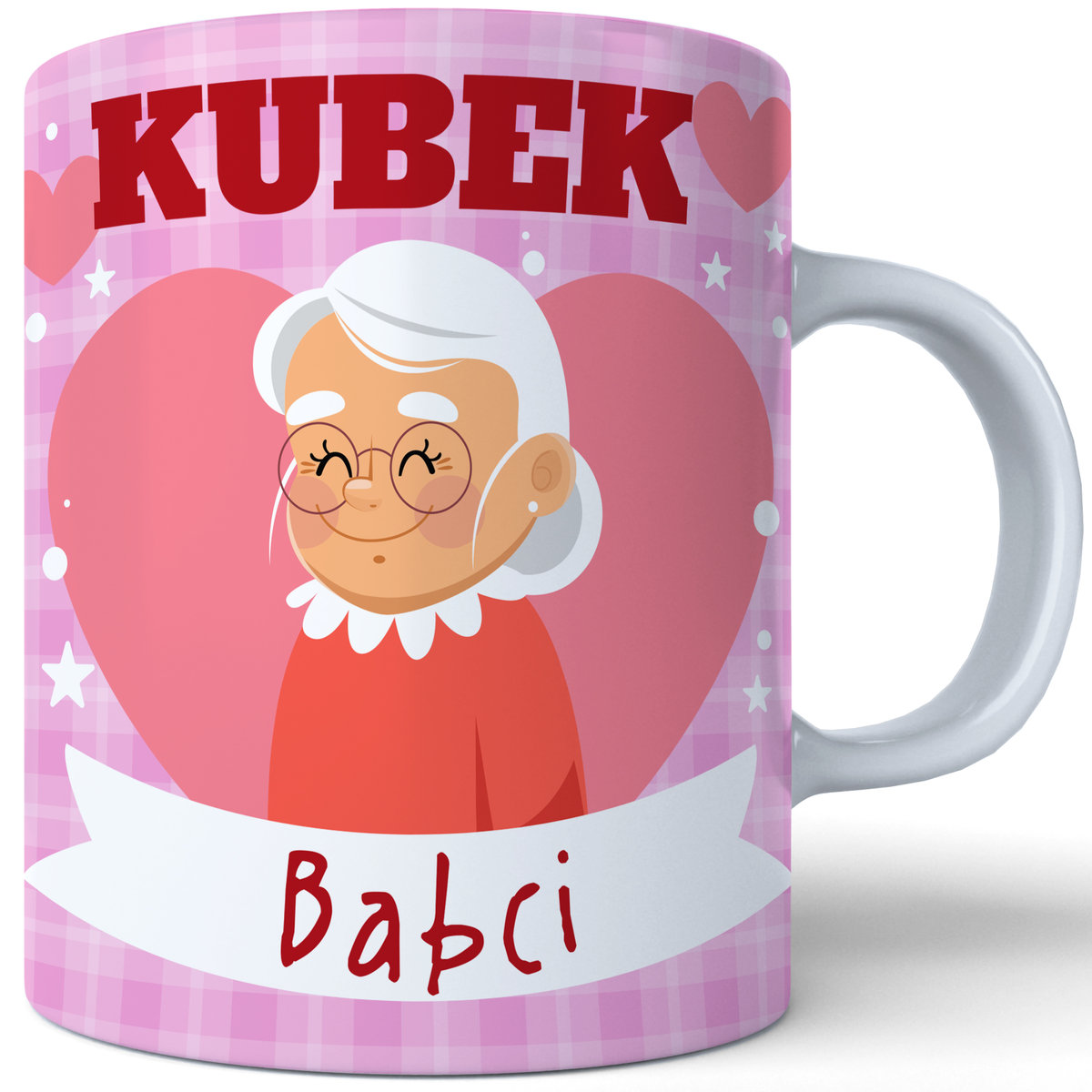 Kubek Ceramiczny Na Dzie Babci Super Babcia Ml J W Bia Y J