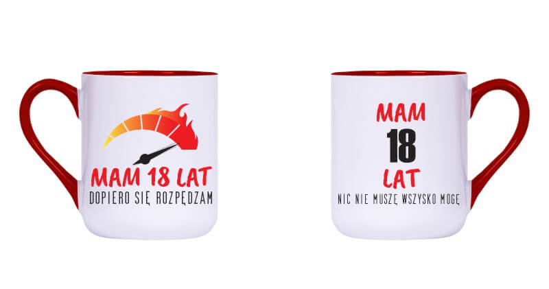 Kubek Ceramiczny Na Urodziny Mam 18 Lat 2 300 Ml Rezon Rezon