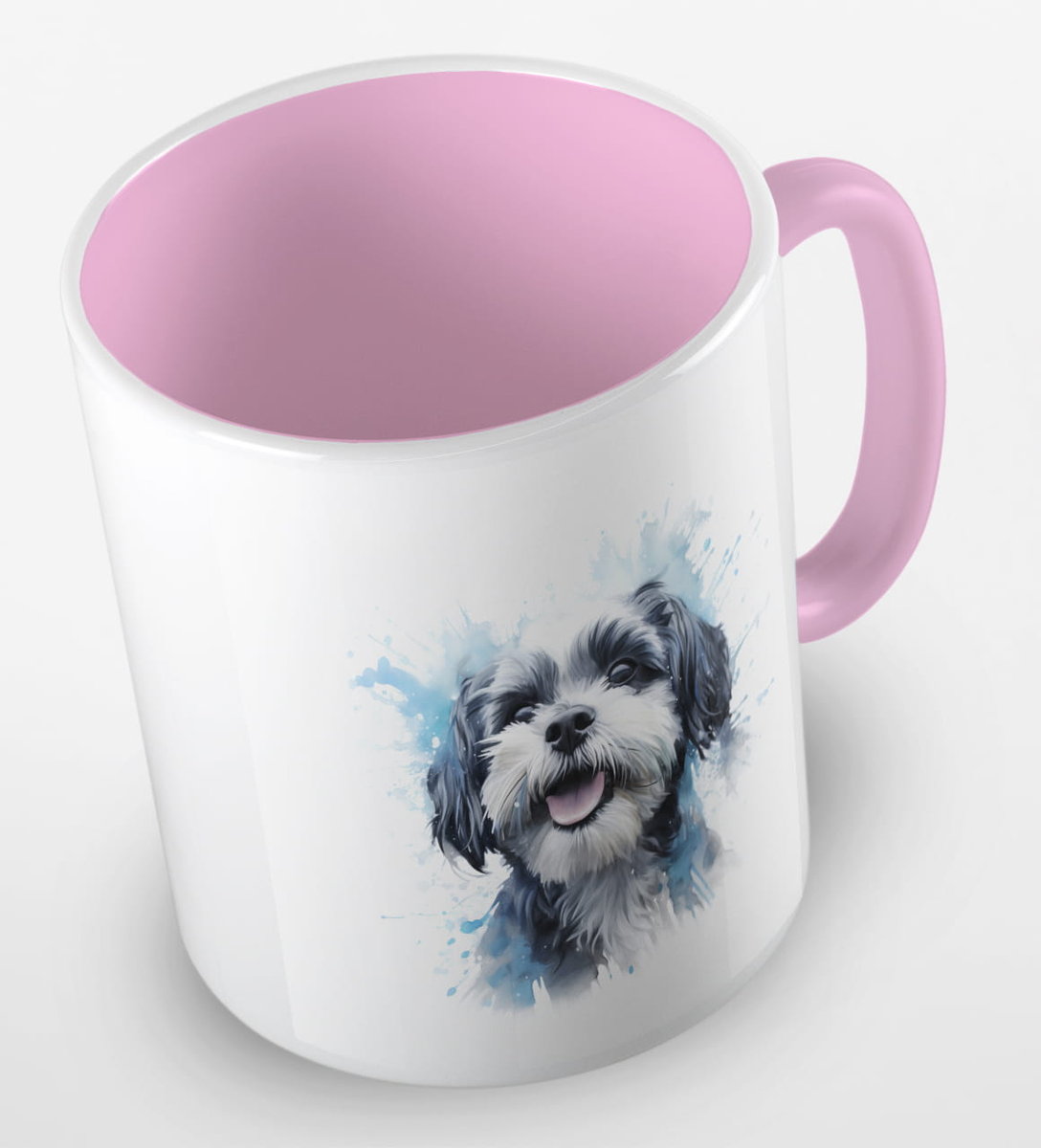 Kubek Ceramiczny Z Grafik Psa Rasy Shih Tzu R Ne Kolory Pojemno