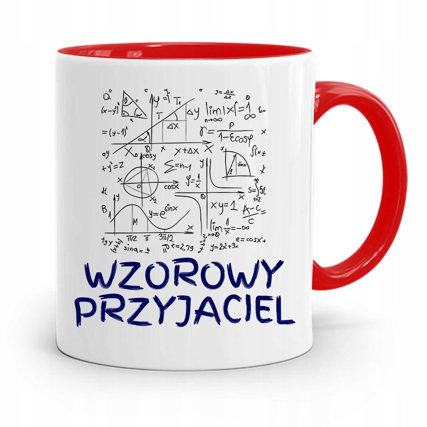 Kubek Czerwony Dla Przyjaciela Wzorowy Przyjaciel Z Nadrukiem Ze