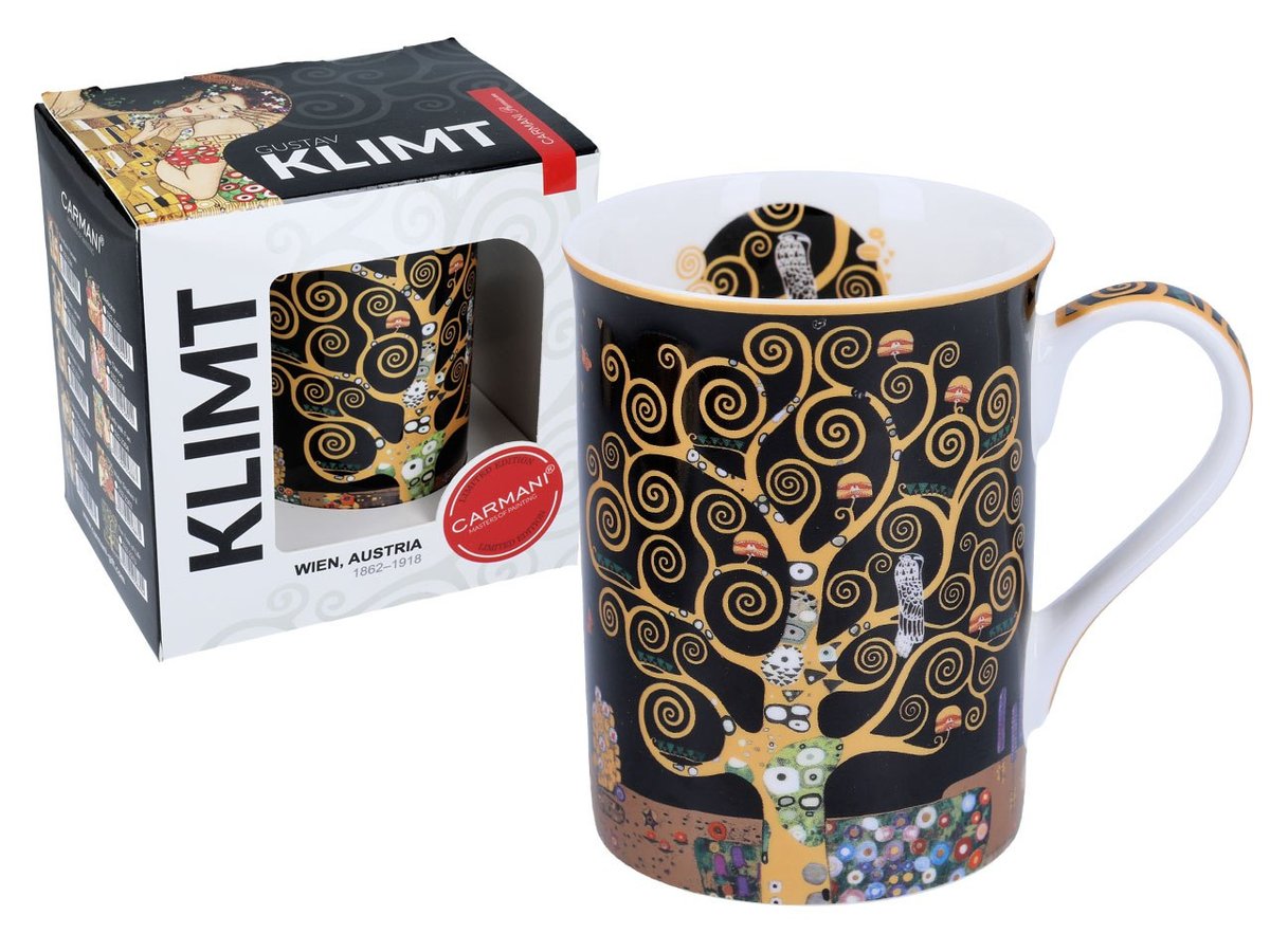 Kubek Porcelanowy Classic New G Klimt Drzewo Ycia Ml Carmani