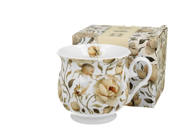 Kubek Porcelanowy Retro English Roses White Ml Duo Gift Duo