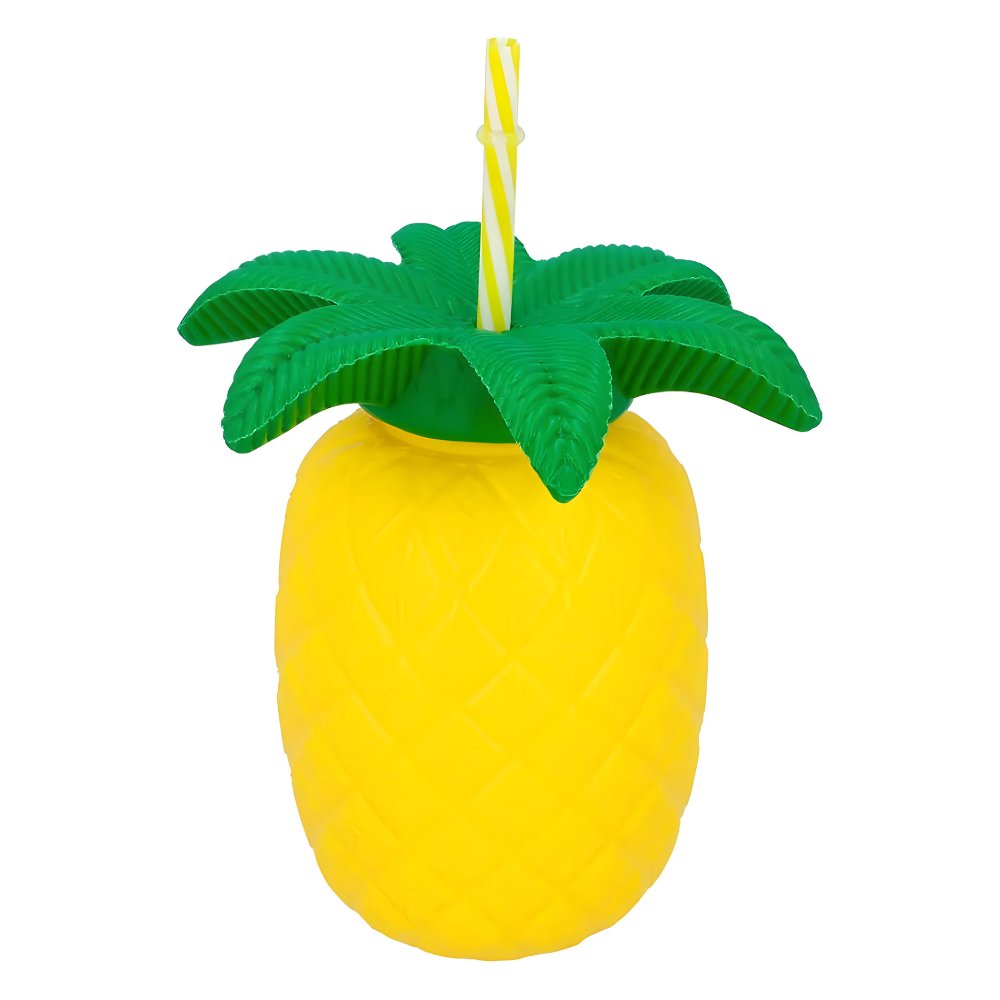 Kubek Tropikalny Hawajski Ananas Owoc Ze S Omk Plastikowy Ml Inna