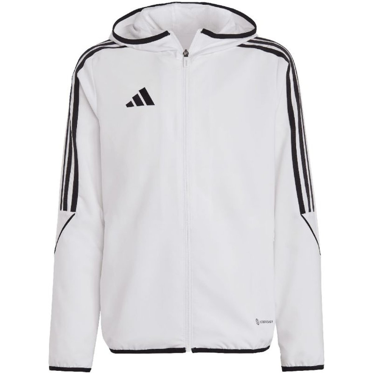 Kurtka adidas Tiro 23 League Windbreaker Jr kolor Biały rozmiar 152cm