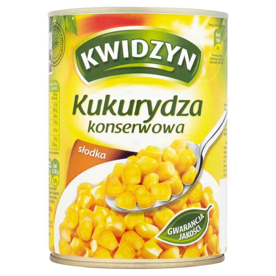 Kwidzyn Kukurydza konserwowa słodka 400G Kwidzyn Sklep EMPIK