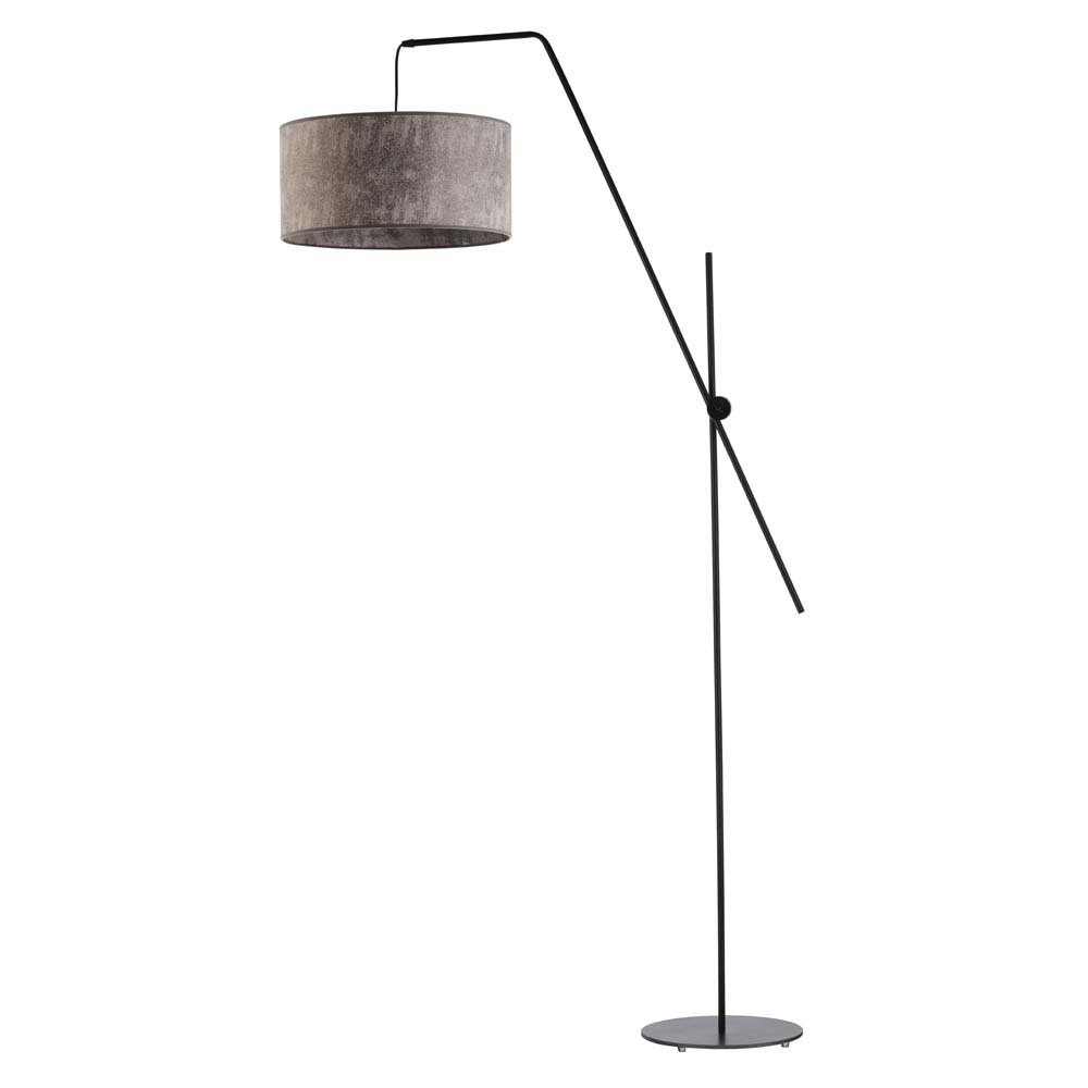 Lampa podłogowa LYSNE Bilbao 60 W E27 beton czarna 176x90 cm