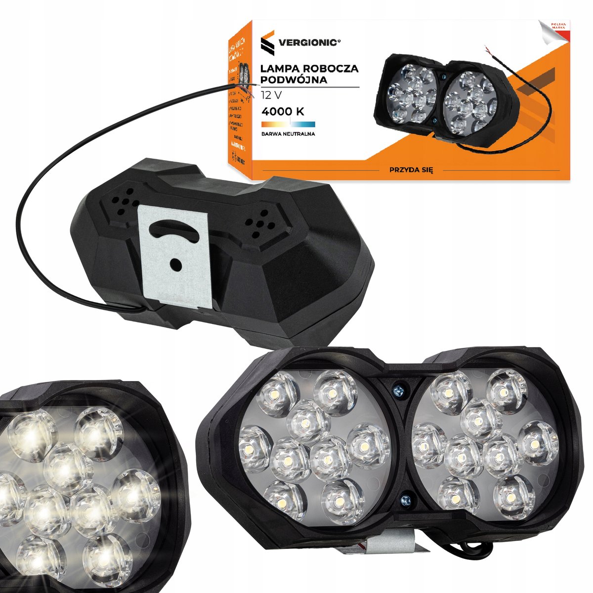 Lampa Robocza Led Podw Jna V Diod Motocykl Blow Motoryzacja Empik