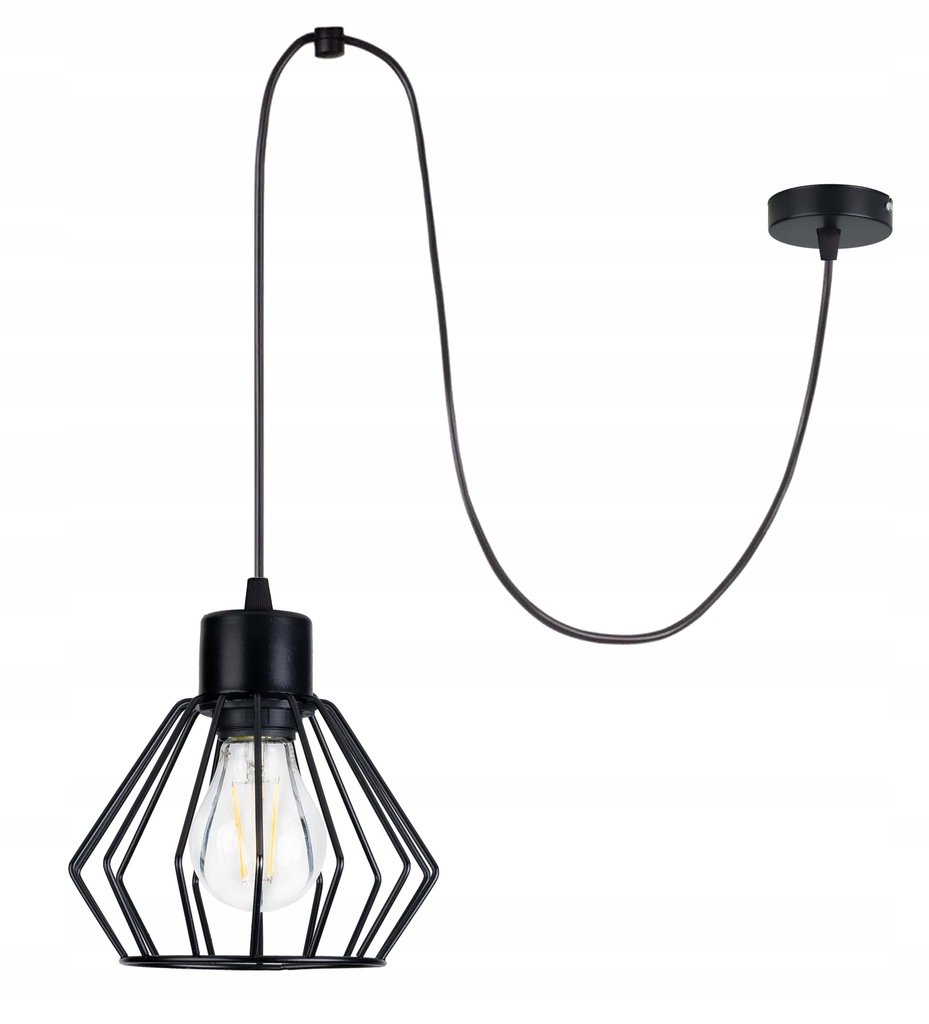 Lampa Sufitowa Wisząca Zwis Loft E27 Pająk Brylant INECT Sklep