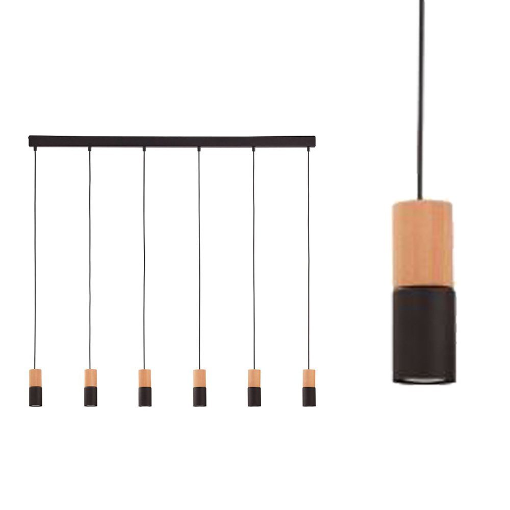 Lampa wisząca ELIT BLACK WOOD 6312 TK Lighting TK Lighting Sklep