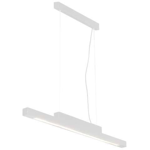 Lampa Wisząca Otaru 8624 Shilo Prostokątna Oprawa Liniowa Metalowy Zwis