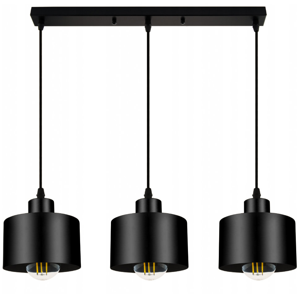 Lampa Wisz Ca Sufitowa Tragula Czarna Loft Retro Edison Do Led X E